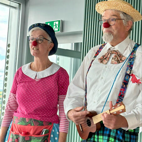 Pflegeheimclowns Trudy und Hans Dampf