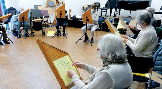 Sparkassen-Stiftung für die Region bietet Tischharfen-Kurse für Senioren an